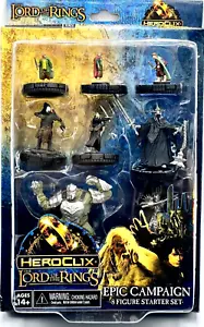 JUEGO DE INICIO DE 8 FIGURAS CAMPAÑA ÉPICA DEL SEÑOR DE LOS ANILLOS HEROCLIX *Sellado de fábrica* - Imagen 1 de 3