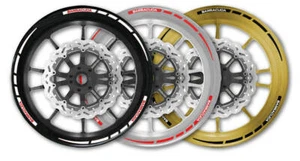 BARRACUDA KIT MOTO ROSSO CON SCRITTA BIANCA UNIVERSAL - WHEEL STRIPING BARRACUDA - Picture 1 of 1