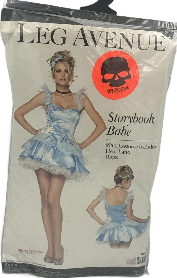 Adult Women's Alluring Storybook Babe 2 pc Costume Dress - Blue, Large 12/14 - Image 1 of 1