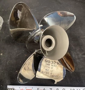 Michigan Wheel Apollo Hubless Stainless Steel Boat Propeller Prop 14" x 22 Pitch - Bild 1 von 4