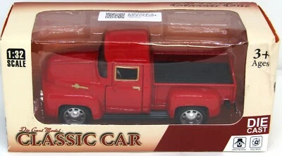 Camioneta pick-up roja Die Cast Pull-Back escala 1:32 coche clásico.  Nuevo. Foto 1 de 4