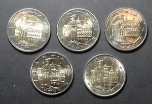 GERMANY 2 EURO 2010 UNC A+D+F+G+J BREMEN - TOWN HALL - Picture 1 of 2