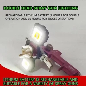 Spray Guns Dual Head Lighting Spray Painting Searchlights Spraying Tools - Picture 1 of 6