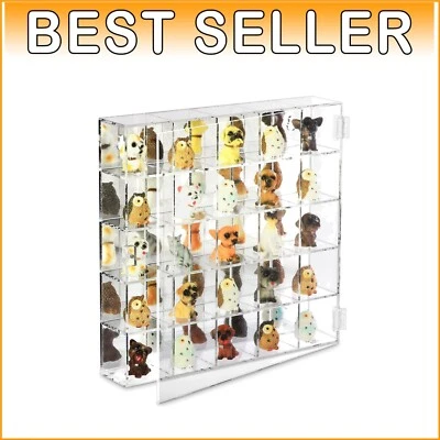 25 Compartment Wall Mount Acrylic Display Case - Perfect for Small Collectibles - Image 1 of 4
