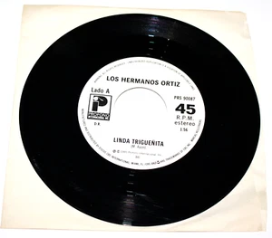 Los Hermanos Ortiz CBS International Records 45 Jukebox Record - Imagen 1 de 4