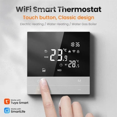 Wifi LCD Digital Thermostat Raumthermostat FußBodenheizung Wandheizung Tuya 16A - Bild 1 von 4
