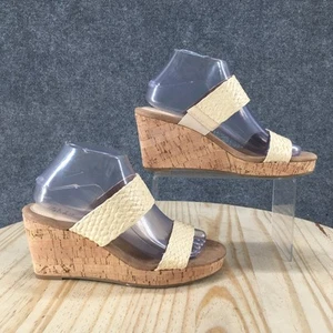 NOWE Style & Co Sandały Damskie 7,5 M Daliaa Korkowy Koturn Rekreacyjne Wsuwane Wsuwane Beżowe - Zdjęcie 1 z 19