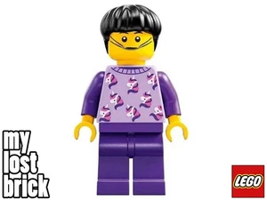 LEGO DREAMZzz - Jayden Minifigura Piernas Púrpura Oscuro del set 71458 (drm004) - NUEVO - Imagen 1 de 3