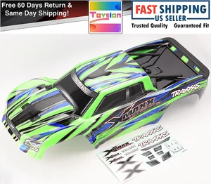 X-MAXX Ultimate BODY Shell (GREEN Factory Painted ProGraphics Traxxas 77097-4 - Picture 1 of 24