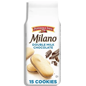 Pepperidge Farm Milano Double Milk Chocolate Cookies 7.5 OZ Bag 15 Cookies - Picture 1 of 11