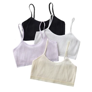 5Pcs Cotton Bra Top Girls Underwear Teenage Sports Training Bras 9 - 15 Years - Picture 1 of 11
