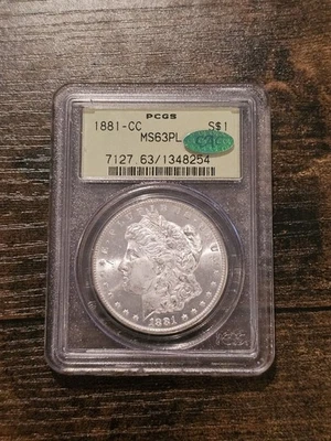 1881-CC $1 CAC MS63PL Morgan Silver Dollar - Image 1 of 4