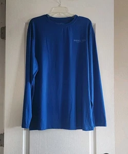 Camisa manga larga con estampado gráfico azul real Hang 10 desde 1960 UPF 50+ talla XL/TG - Imagen 1 de 5