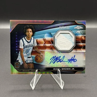 2023-24 Topps Chrome OTE - #RJA-MB Mikel Brown Jr. Rookie Patch Auto RPA - Image 1 of 2