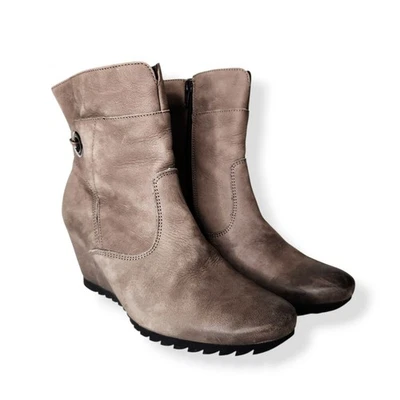 Botines Paul Green Cuña Oculta Cuero Marrón Talla EE. UU. 8.5 Foto 1 de 4