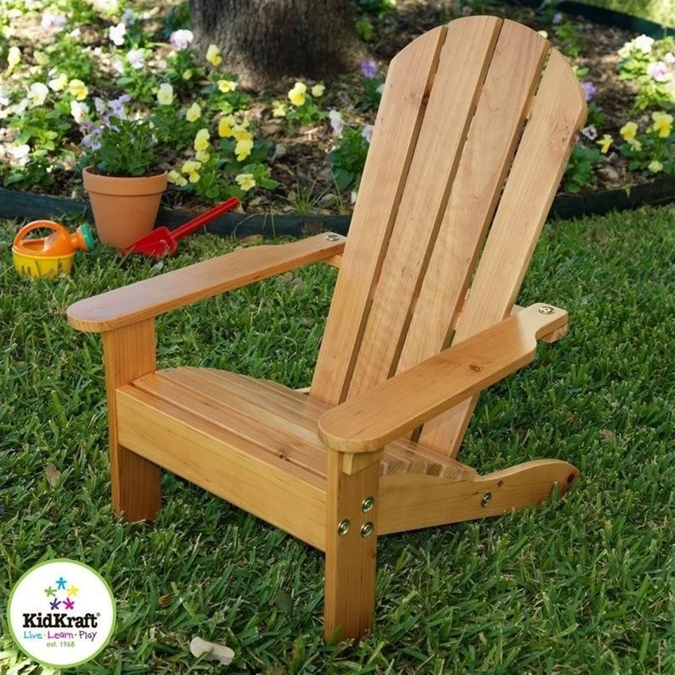 Деревянный стул KidKraft Adirondack цвет мед - Изображение 1 из 2