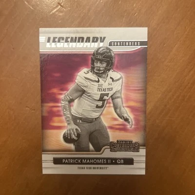 Patrick Mahomes 2021 Panini Contenders Draft Picks Legendary Contenders #2 - Image 1 of 2