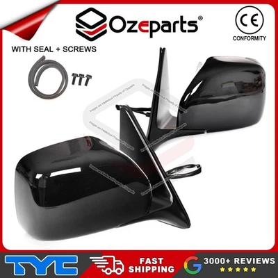 Pair LH+RH Electric Door Mirror Black For Toyota LandCruiser 100 Series 98~07 - Image 1 of 4