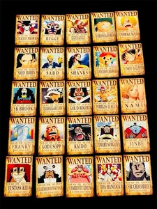 One Piece Wanted Poster Anime Waterproof Stickers Lot Pack Of 25 Phone Laptop - Picture 1 of 14
