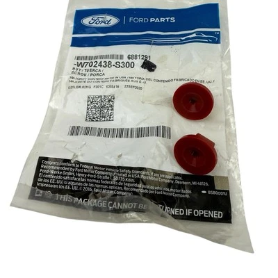 2件装正品福特原始设备制造商中心护罩固定螺母聚焦逃生W702438-S300 — 第 1/4 张图片