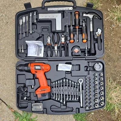 BLACK+DECKER 125 pc drill kit with tools - Image 1 of 4