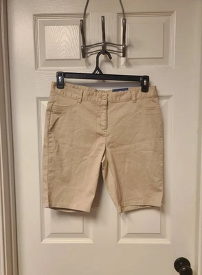 IZOD хаки Бермуды шорты новый с Ярлыками школьная форма узкие эластичной подростков размер 11 - Изображение 1 из 4