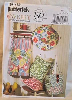 Butterick pattern 5933 Pillow, Pants, Hat & Tote Size Lrg - Xxl *uncut* - Image 1 of 2