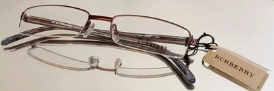 Anteojos BURBERRY B 9461 063J BORGOÑA OSCURA Nuevos Semi-sin montura 52-16-140 Italia Foto 1 de 4