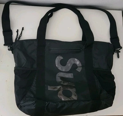 SS21 Supreme Bolso de Mano Negro con Cremallera Nylon Resistente al Agua Foto 1 de 4