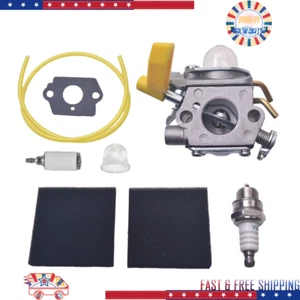 Carburetor Kit For Ryobi 308054043 RY34440 RY64400 RY13015 RY13010 Cycle Trimmer - Picture 1 of 8