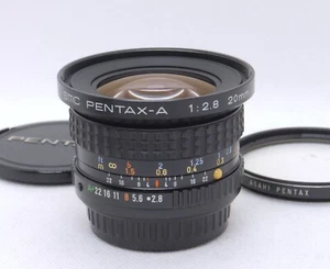 [Mint] SMC Pentax A 20mm f/2.8 MF Wide Angle Lens For PK Pentax K Mount from JPN - Picture 1 of 10