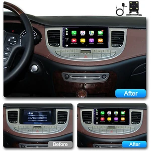 9" CARPLAY ANDROID 13.0 CAR STEREO RADIO GPS FOR 2009-2014 HYUNDAI GENESIS SEDAN - Bild 1 von 15