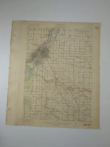 1919 Saginaw Quadrangle MI Michigan USGS Topographic Original Map 20x17 RARE - Picture 1 of 5