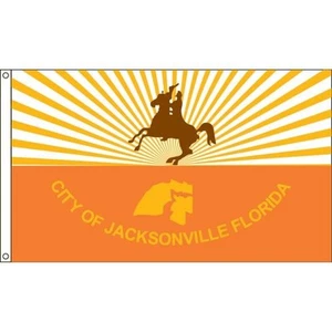 Bandera de nailon Jacksonville City 5'x8' - Imagen 1 de 1