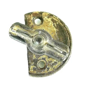 Window Lock Turn Latch Large Bowtie Airplane Cupboard Hardware Cabinet 2.5" Vtg - Picture 1 of 5