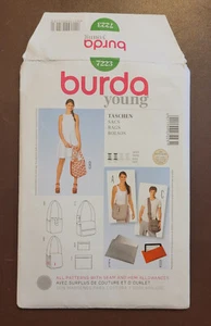 Burda-7223 Unisex Shoulder Bags Sewing Pattern Uncut - Picture 1 of 3