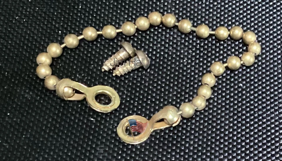 RCA SHF9 RP205 Used Lid Chain & Mounting screws  - Image 1 of 1