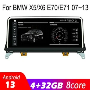 Coche Android de 10,25"" para BMW X5 X6 E70 pantalla radio de coche navegación 4+32G - Imagen 1 de 8