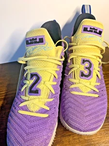 NIKE LEBRON 16 Low * LAKER'S HERITAGE * Mens 12 * Championships * - Picture 1 of 9