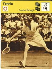 1977-79 Sportscaster Card, #68.09 Tennis, Louise Brough