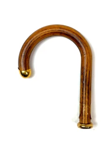 Handle Vintage Italian Hickory 6.5"  Walking Stick Umbrella Replacement - Picture 1 of 3