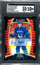 2019-20 Upper Deck Allure Quinn Hughes Red Rainbow Auto RC 137/349 SGC 10/10