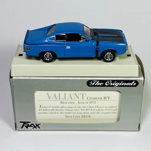 Trax 1:43 Valiant Charger R/T TR11E Blue 1971 Free Postage - Picture 1 of 16