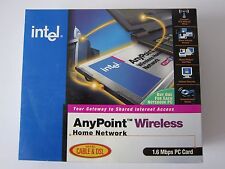 Intel AnyPoint Wireless Home Network 1.6M PC Card Adapter. New