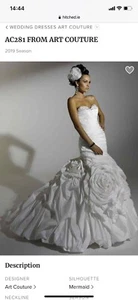 Art Couture AC281 Wedding Dress Size 10 - Picture 1 of 4