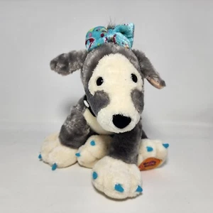 Groovy Girls Poppi Puppy Dog Plush Stuffed Soft Toy Gray Blue White Petrageous - Picture 1 of 5