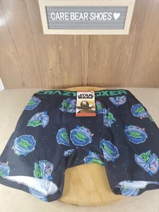 CRAZY BOXER Star Wars Mandalorian Baby Yoda Xmas Boxer Briefs Men's Size MEDIUM - Picture 1 of 2