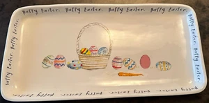 RETIRED RAE DUNN ARTISAN COLLECTION FROHE OSTERN EIERKORB PLATTE - Bild 1 von 5