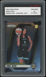 Tarjeta de novato Angel Reese 2024 Panini Prizm variación primer grado 10 WNBA RC #147 - Imagen 1 de 1