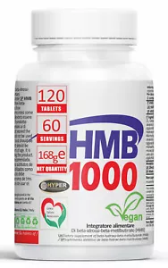 Integratore HMB 1000 Rigenerazione Massa Recupero Muscolare Anticatabolico 120CP - Foto 1 di 6